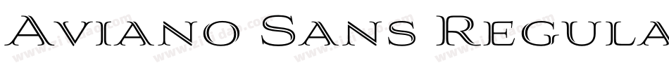 Aviano Sans Regular字体转换